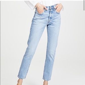 Levi 501 skinny. Mom jean. Wedgie Jean.
